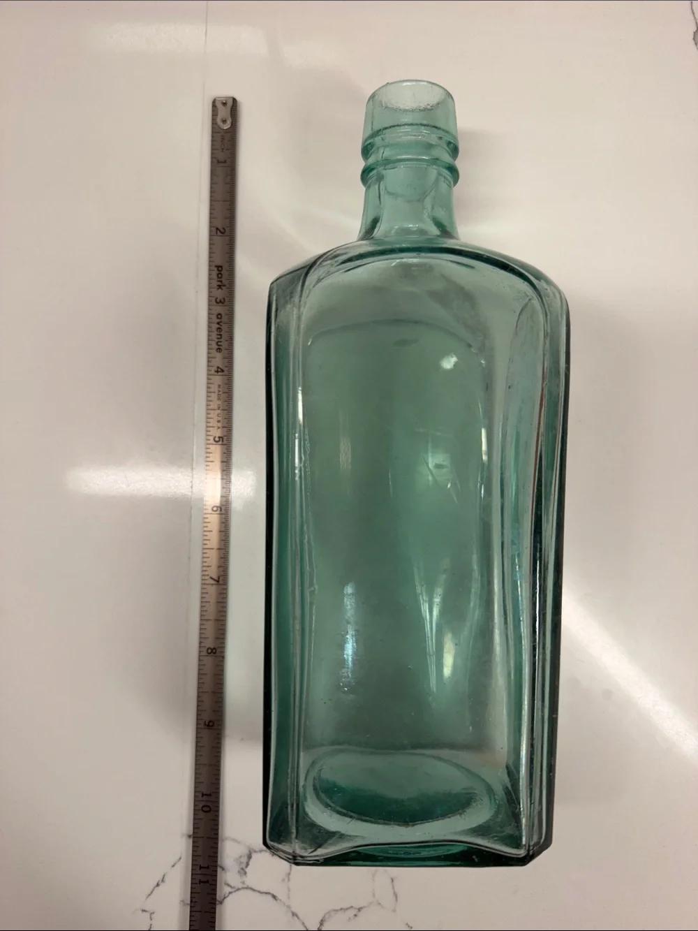Vintage-Style Green Glass Bottle Decanter - Home Dining